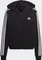 adidas Essentials 3-Streifen French Terry Bomber Hoodie schwarz/weiß (Damen) Vorschaubild