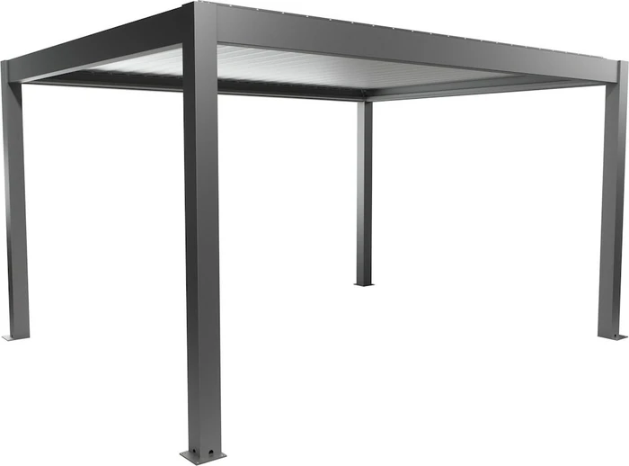 Biohort Pergola 4.5x3.5 quarzgrau-metallic/silber-metallic