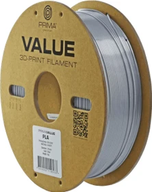 PrimaCreator PrimaValue PLA+, silver, Spule, 1.75mm, 1.00kg