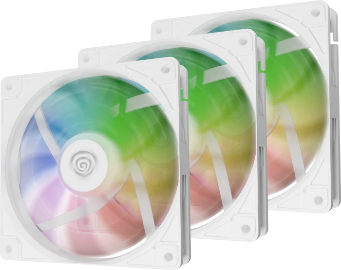 Natec Genesis Oxal 120 ARGB, weiß, 120mm, 3er-Pack