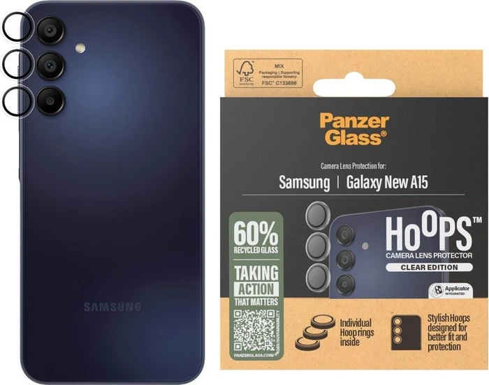 PanzerGlass Hoops Camera Lens Protector für Samsung Galaxy A16 5G transparent