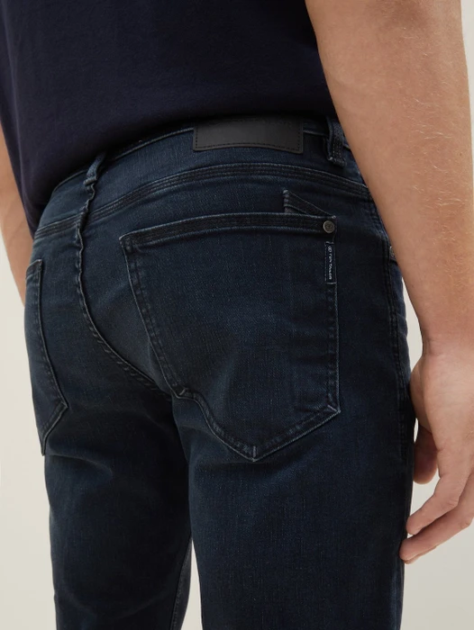 Tom Tailor Josh Regular Slim Jeans Jeans blue black denim (Herren)