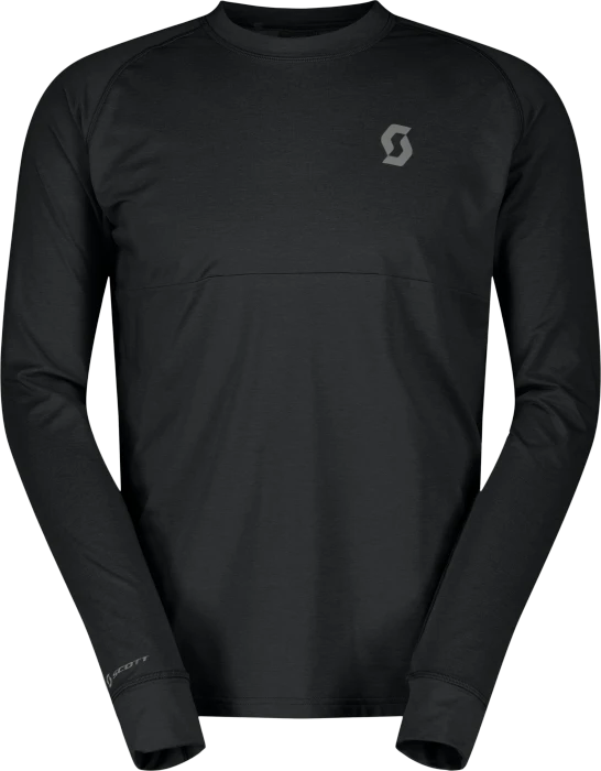Scott Trail Storm Warm Light LS Shirt langarm schwarz (Herren)