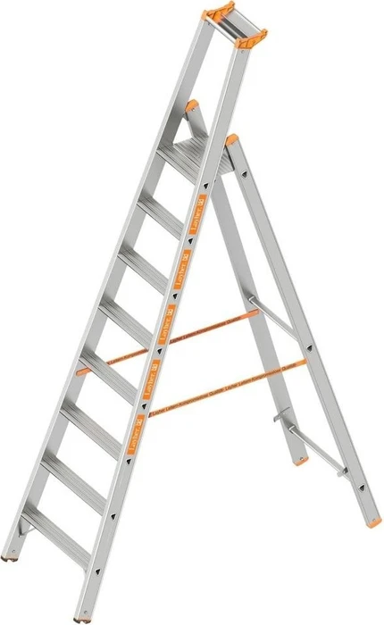 Layher Topic 1064 Alu Haushaltsleiter, 8 Stufen