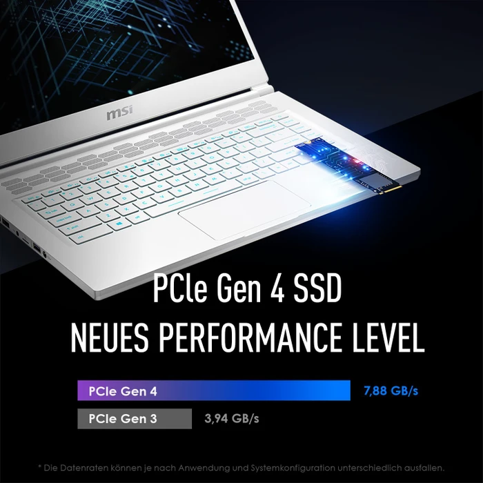 MSI Stealth 15M A11SDK-071, Pure White, Core i7-1185G7, 16GB RAM, 1TB SSD, GeForce GTX 1660 Ti Max-Q, DE