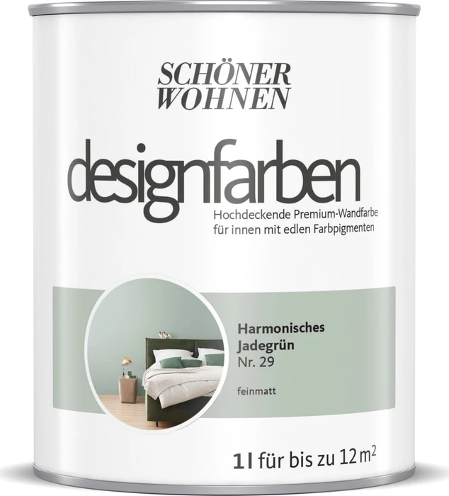 Schöner Wohnen Designfarben innen harmonisches jadegrün, 1l