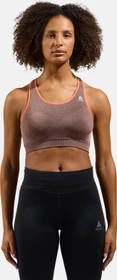 Odlo Seamless Medium Ceramicool Sport-BH living coral melange (Damen)