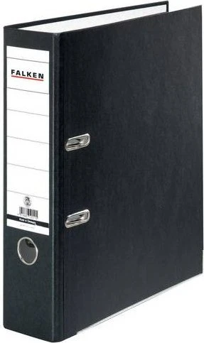 Falken Recycolor Ordner 2-Ring, 80mm, A4, schwarz