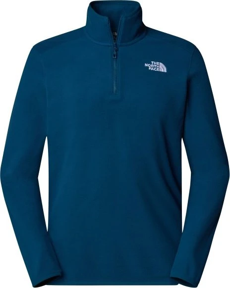 The North Face 100 Glacier Fleece 1/4 Zip Funktionsshirt langarm midnight petrol (Herren)