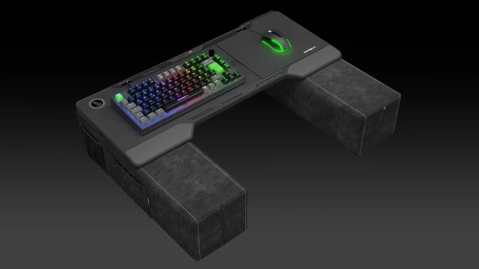 nerdytec Cykey QMK/VIA Gaming Keyboard, 75%, schwarz/transluzent, LEDs RGB, hot-swap, Gateron G Pro 3.0 YELLOW, USB, DE