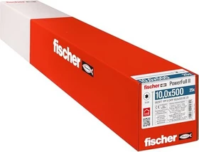 fischer PowerFull FPFII CHTF 10.0x500 BC 25 Vollgewindeschraube, 10x500mm, 25 Stück