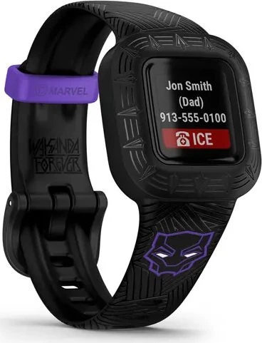 Garmin vivofit jr. 3 Marvel Black Panther Special Edition Aktivitäts-Tracker schwarz