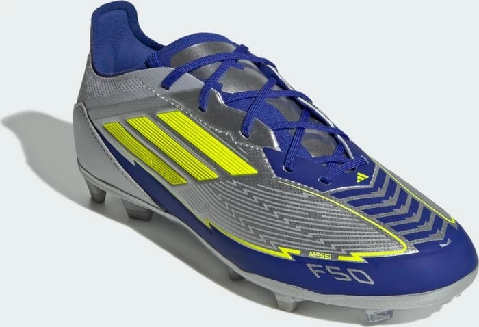 adidas F50 Elite Messi FG silver metallic/solar yellow/lucid blue (Junior)