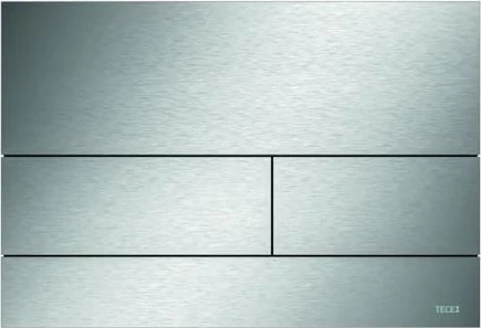 TECE TECEsquare WC-Betätigungsplatte Glas für Zweimengentechnik 220x150x11mm edelstahl gebürstet