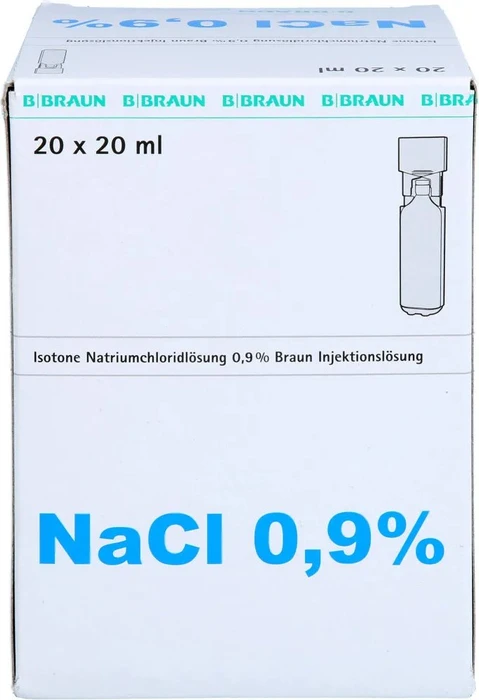 B.Braun 0.9% Miniplasco connect Isotone Kochsalzlösung, 400ml (20x 20ml)