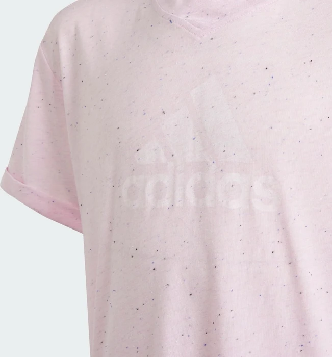 adidas Future Icons Winners T-Shirt kurzarm clear pink mel/white (Junior)