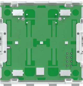 Merten Wiser Taster-Modul MEG5126-0300 | 2-fach System M | Zigbee 3.0 | Smart Home | LED-Anzeige | Unterputz | Weiß Image