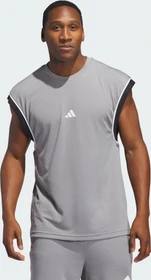 adidas Basketball All-World Sleeveless Funktionsshirt ärmellos grey three/black (Herren)
