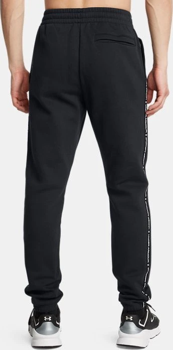 Under Armour Icon Fleece mit Streifen Trainingshose lang schwarz/weiß (Herren)