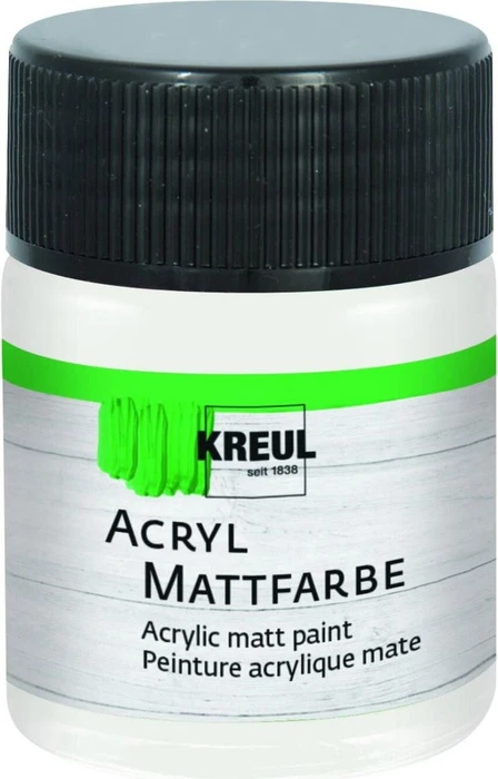 Kreul Acryl Mattfarbe, pastellweiß, 50ml (75502)