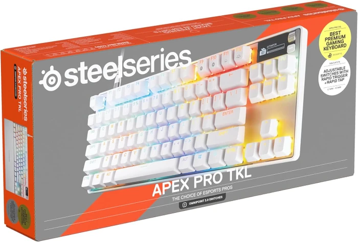 SteelSeries Apex Pro TKL Gen 3, weiß, OmniPoint 3.0, USB, DE