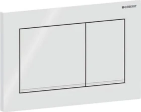Geberit Omega30 Betätigungsplatte weiß/weiß matt/weiß