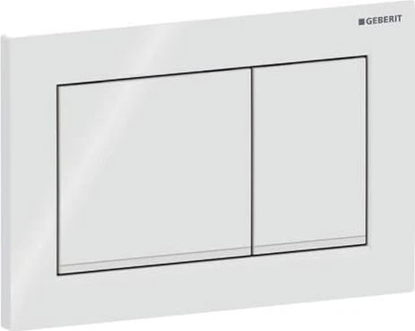 Geberit Omega30 Betätigungsplatte weiß/weiß matt/weiß