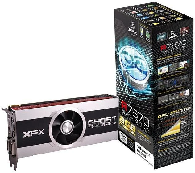 XFX Radeon HD 7870 GHz Edition, 2GB GDDR5, 2x DVI, HDMI, 2x mDP