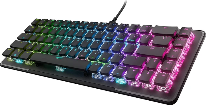 Roccat Vulcan II Mini, LEDs RGB, schwarz, TITAN II OPTICAL RED, USB, US
