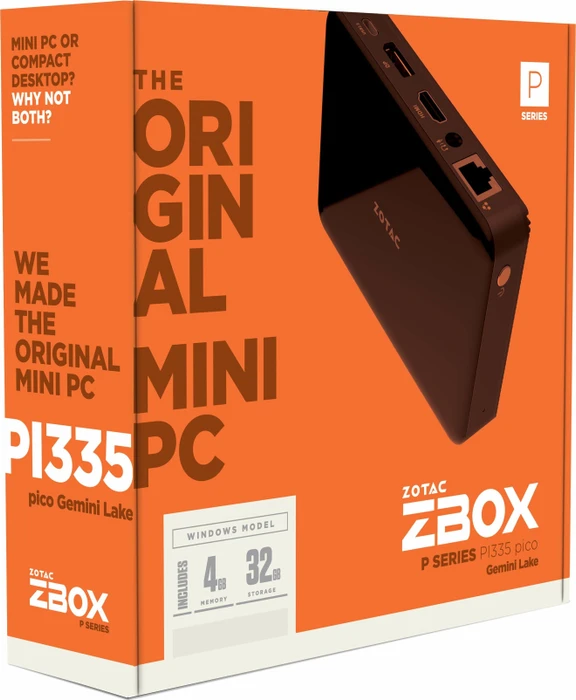Zotac ZBOX PI335 pico Gemini Lake, Celeron N4100, 4GB RAM, 32GB Flash
