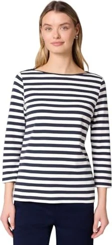 Street One Gestreiftes Shirt langarm shadowed navy (Damen)