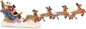 Konstsmide Motiv Szenerie Weihnachtsmann & Schlitten LED 10x mehrfarbig