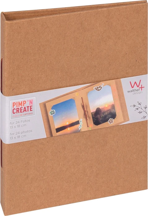 Walther Design Buch Fotoalbum Pimp and Create 15.5x20.5 braun