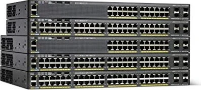 Cisco Catalyst 2960-X LAN Lite Rackmount Gigabit Managed Switch, 48x RJ-45, 2x SFP