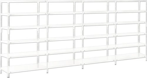 Schulte Lagertechnik PowerMAX Schwerlastregal 380x230x35cm weiß