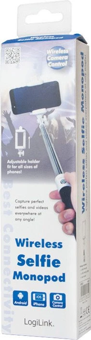 LogiLink Bluetooth Selfie Monopod weiß/schwarz