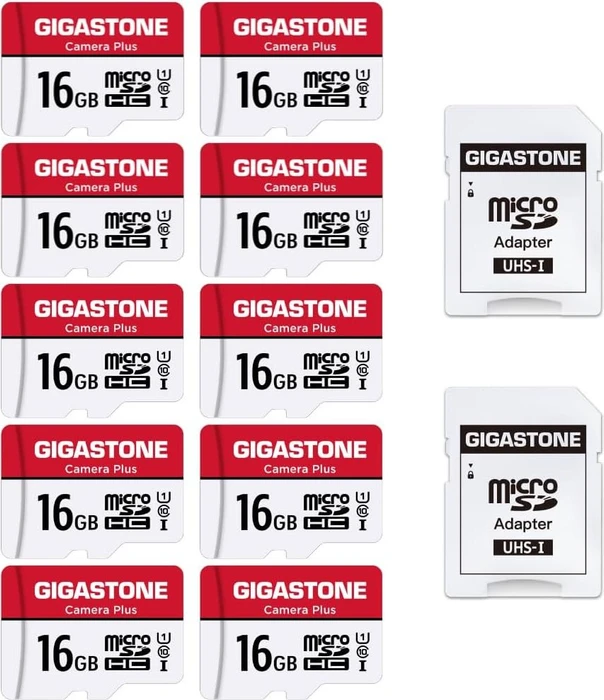Gigastone Camera Plus R85/W15 16GB Kit, UHS-I U1, Class 10, 10er-Pack