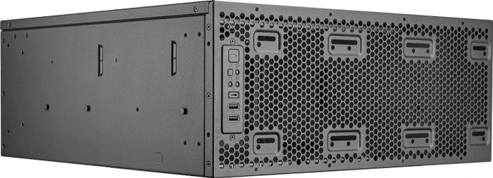 SilverStone RM4A, Rackmount Storage, grau/schwarz, 4HE, ATX