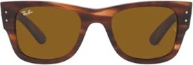 Ray-Ban RB0840S Mega Wayfarer polished striped havana/brown