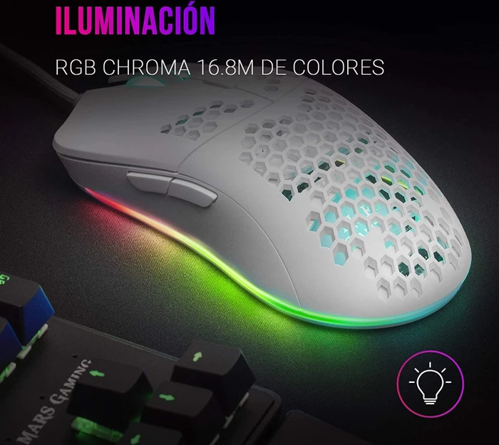 Mars Gaming MMAXW weiß, USB
