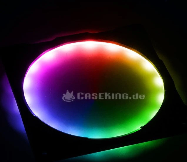 Phanteks Halos Lux Digital RGB LED 120mm Rahmen, Aluminium schwarz