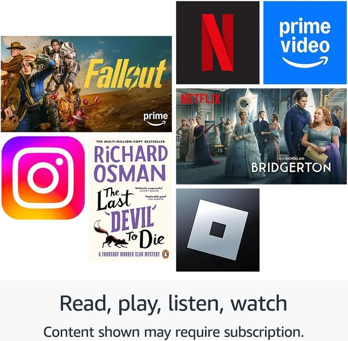 Amazon Fire HD 8 KFRAPWI 2024, mit Werbung, rosa, 32GB, Hibiscus