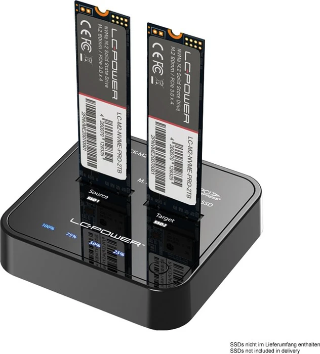 LC-Power LC-DOCK-M2-NVME Dockingstation, USB-C 3.1