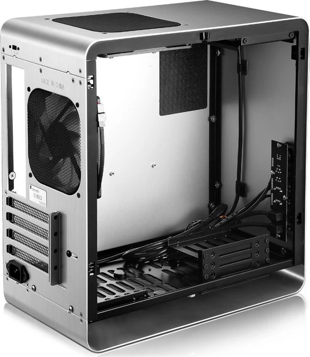 Jonsbo UMX3, silber, Glasfenster