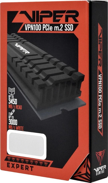 Patriot Viper VPN100 512GB, M.2 2280 / M-Key / PCIe 3.0 x4, Kühlkörper