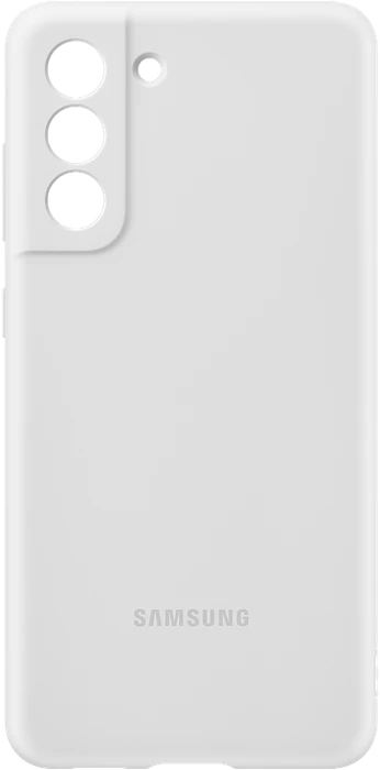 Samsung Silicone Cover für Galaxy S21 FE White