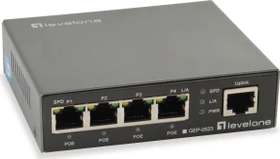 LevelOne GEP Desktop Gigabit Switch, 5x RJ-45, 60W PoE+ (GEP-0523)