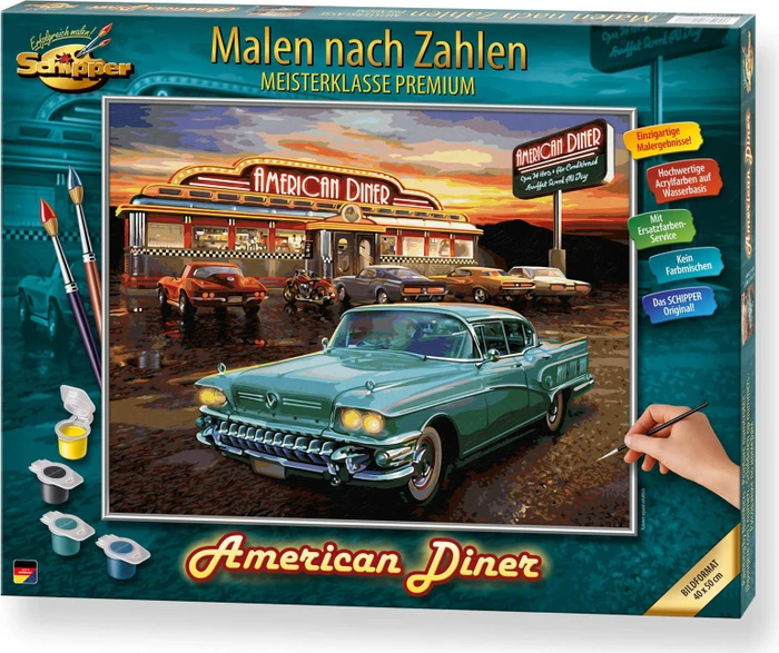 Schipper Arts & Crafts Malen nach Zahlen American Diner Malen nach Zahlen