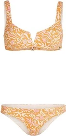 O'Neill Women of the Wave Popoyo Matira Bikini-Set orange abstract wave (Damen)