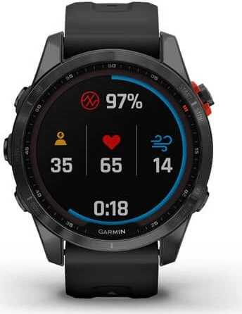 Garmin Fenix 7S Solar slate grey/black